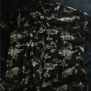 Harley-Davidson Black Casual Button Down Shirt